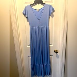 Light blue casual maxi